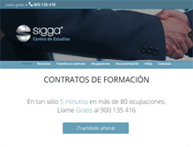Tablet Screenshot of centrodeestudiossigga.com